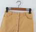 breasted solid color slim high waist pocket skirt NSLQS129921