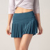 pleated solid color high waist high-elastic Culottes-Multicolor NSFH130013
