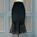 solid color high waist lace fishtail sheath skirt NSKNE130088