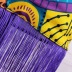 High waist ethnic style print stitching tassel sheath skirt NSKNE130089
