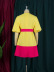 vestido de falda grande suelto con cordones de manga corta de color sólido NSKNE130090