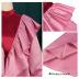 Stand Collar Puff Sleeve Contrast Color Ruffled Shirt Dress NSKNE130107