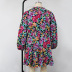 plus size floral printed loose long sleeve dress NSHZ130277