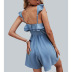 Sleeveless backless stitching Solid Color Sling Jumpsuit NSHZ130280