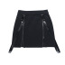 zipper solid color Gothic slit tight high waist skirt NSGYB132775