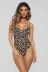 sling backless hollow leopard print one-piece swimsuit NSCSM132788