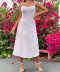 high waist slit sling low-cut backless floral dress NSYXB132818