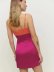 sling backless slit slim color matching dress NSYXB132820
