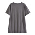 print loose round neck short-sleeved T-shirt NSAM132860