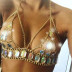 dripping gemstone hanging neck backless wrap chest chain bikin bra NSYML133601