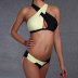 sling wrap chest backless color matching bikini two-piece set NSLRS133654