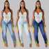 jeans ajustados de cintura alta con borlas de color NSWL133659