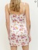 fruit print Sling slit backless slim A-line dress NSXDX133702