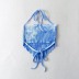 backless hanging neck lace-up slim Tie Dye vest NSXDX133714