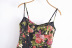 retro slim suspender backless floral print dress NSAM133720