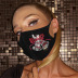 Máscara de boca con gancho para la oreja Flash Diamond de moda-Multicolor NSYML132932