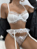sling wrap chest high waist solid color perspective underwear three-piece suit NSRBL132975