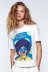 Printed Short Sleeve round neck loose T-Shirt NSAM133775