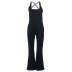 sling backless slim high waist flared solid color jumpsuit NSSWF133855