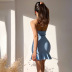 tube top backless slim short solid color dress NSSWF133856