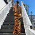 vestido ajustado sin espalda con cordones y estampado de tigre NSHTL133920