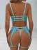 backless high waist sling solid color see-through lace underwear set NSMDN133943