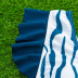 backless sling v neck striped one-piece swimsuit NSVNS133983