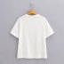 Printed Short Sleeve loose round neck T-Shirt NSAM134005