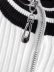 knitted zipper color matching sleeveless slim vest NSAM134011