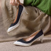 pointed toe shallow mouth Low-top color matching high heel shoes NSHYR134070