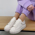 Chain cross strap casual flat shoes NSFH134170