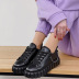 Chain cross strap casual flat shoes NSFH134170