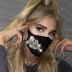 fashion flash drill breathable cotton mouth mask NSYML133171