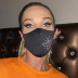 máscara de boca de algodón transpirable con patrón de abeja NSYML133172
