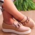 round toe chain decoration casual flat shoes NSCRX133218