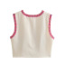 ethnic style slim sleeveless flower print vest NSAM133302