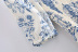 square neck puff sleeve slit fruit floral print dress NSAM133367