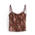 print/solid color backless lace-up slim suspender vest NSAM133370