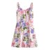 wrap chest sling backless slim sling floral dress NSAM133373