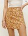 button floral high waist slit slim skirt NSAM133374