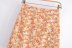 button floral high waist slit slim skirt NSAM133374