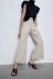 high-waisted wide-leg loose solid color jeans NSAM133382
