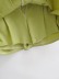 Pocket high waist slim solid color button pleated skirt NSXDX133427