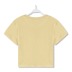 Angel Print Short Sleeve Round Neck Cropped Slim T-Shirt NSXDX133428