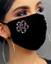 Máscara de boca de algodón con gancho para la oreja transpirable a prueba de polvo, multicolor NSYML133468
