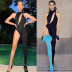 round neck sleeveless hollow tight solid color asymmetric jumpsuit NSWWW134626