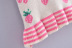 falda de punto a juego de color fresa cereza de cintura alta delgada NSAM134635