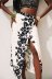 high waist slim long Flower print Skirt NSAM134644