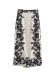 Falda larga con estampado de flores delgada de cintura alta NSAM134644