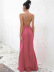 backless cross sling high waist slit deep v lace-up solid color prom dress-Multicolor NSDWT134854
